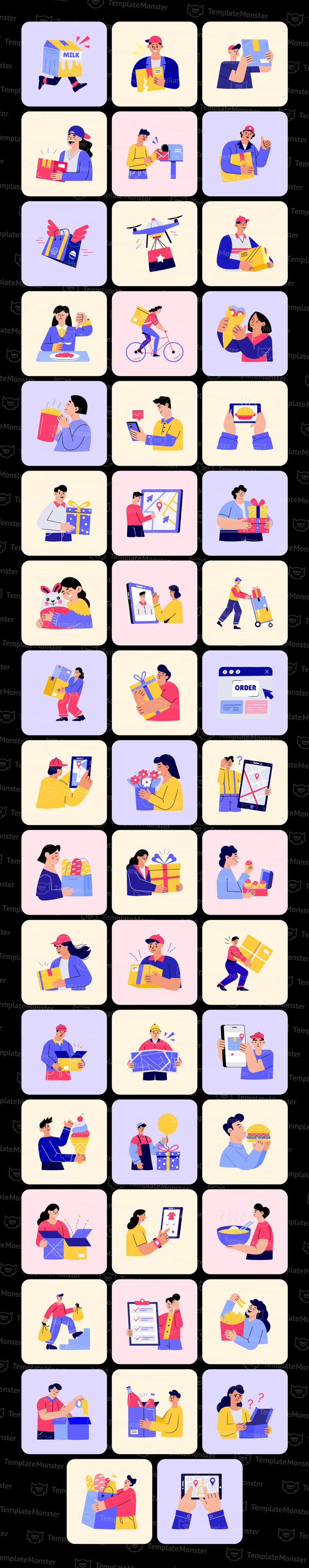 Delivery Illustration Art Set - Features Image 1