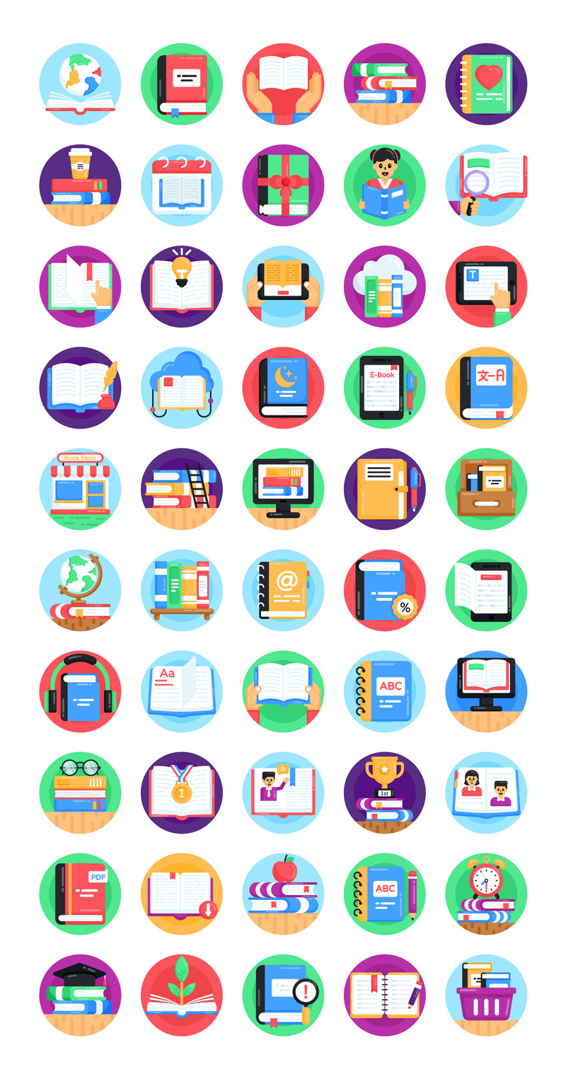 Book Icons - 50 World Book Day Icons - Features Image 1