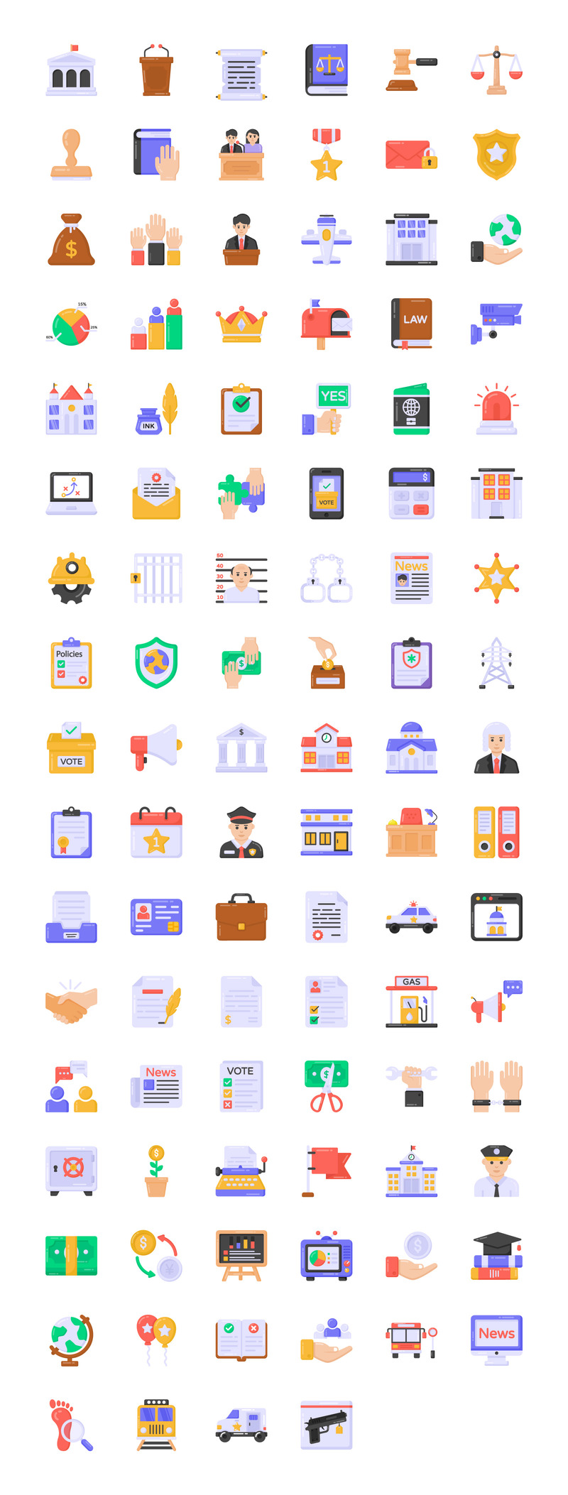 平面详细的游戏图标 - Features Image 1