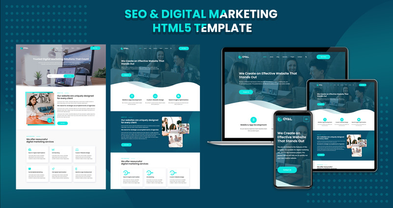 Oval - SEO and Digital Marketing HTML5 Template - Features Image 1