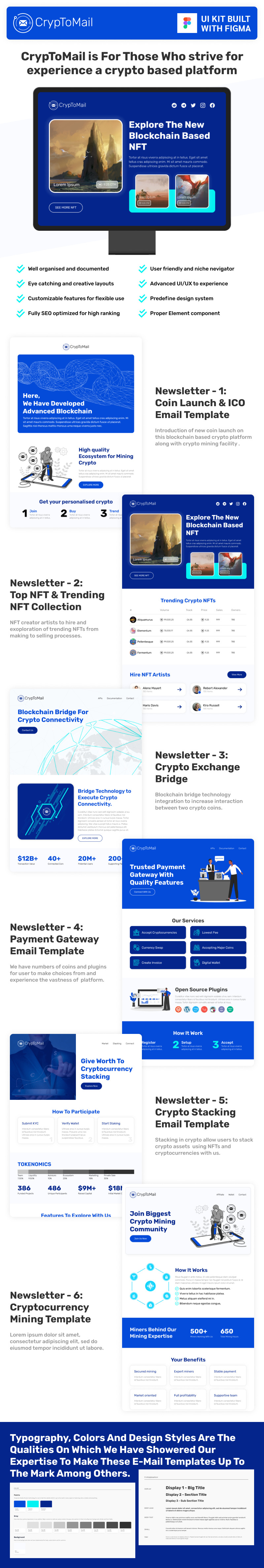 加密邮件通讯 UI 工具包 |菲格玛 - Features Image 1