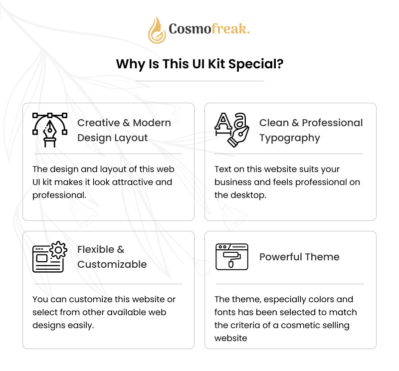 Cosmofreak - Beauty And Cosmetics Shop | Figma - Features Image 5