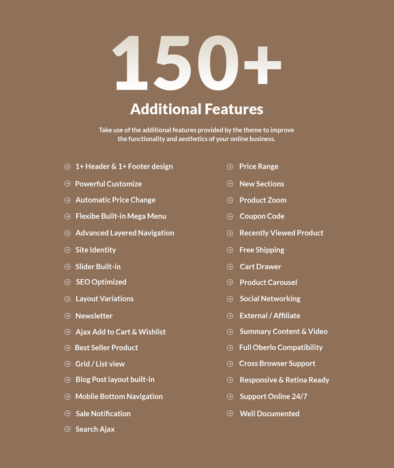 Koffie - Apparatuur eCommerce Shopify-thema - Features Image 8