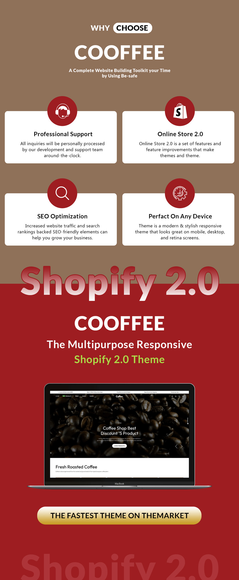 Koffie - Apparatuur eCommerce Shopify-thema - Features Image 1