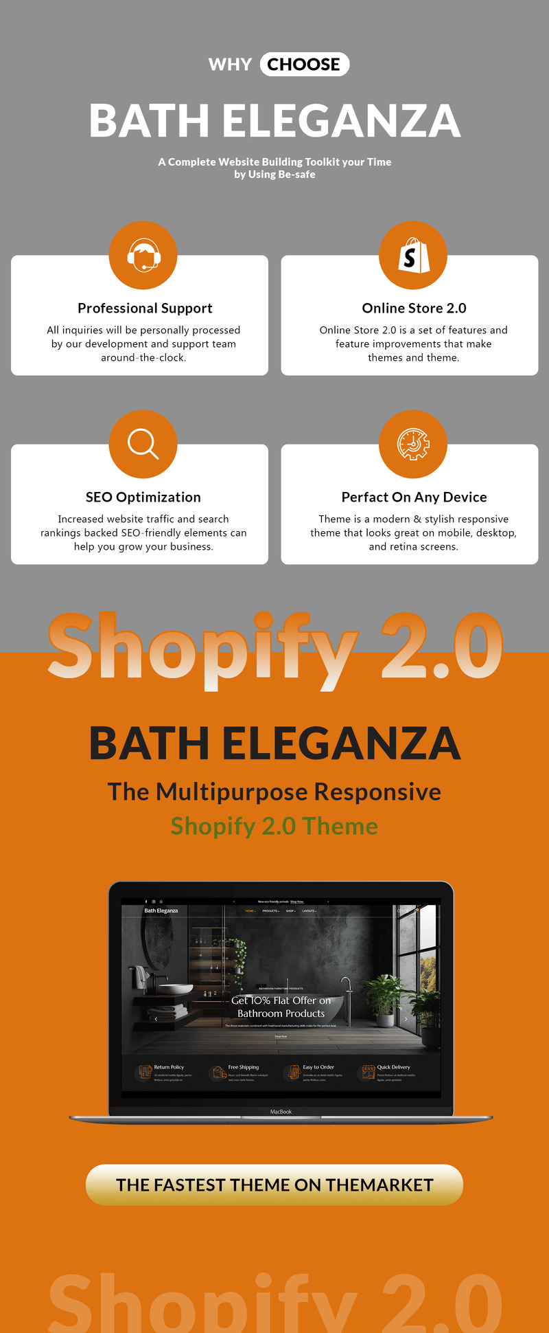 Bath Eleganza - Tema Shopify 2.0 per mobili da bagno - Caratteristiche Immagine 1