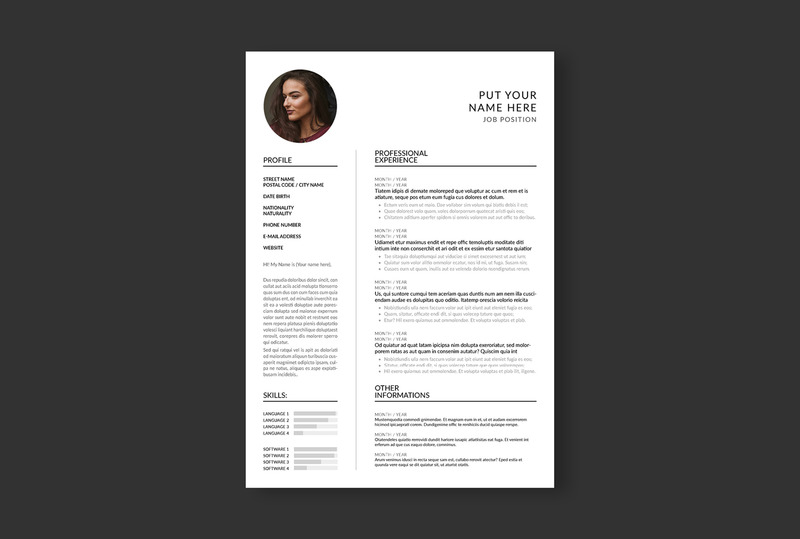 CV Resume + Cover Letter Printable Resume Templates - Features Image 1