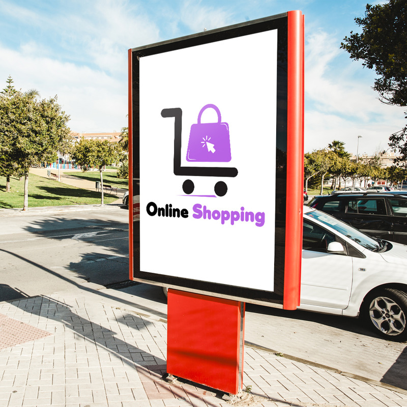 Modello di logo del negozio di shopping online - Caratteristiche Immagine 3