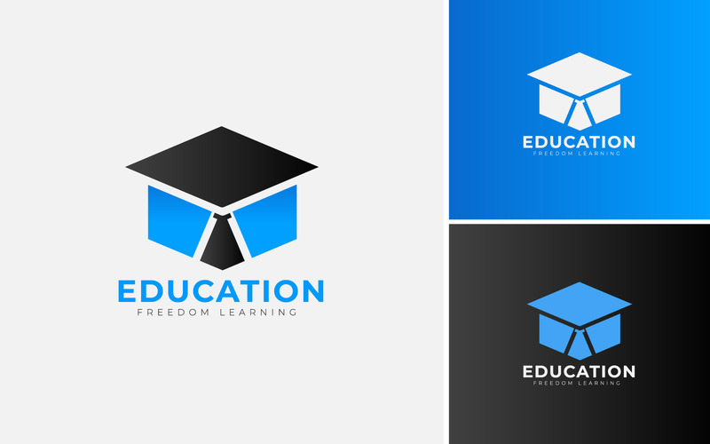 Logo Smart Education Avec Conception De Vecteur De Cravate. Le Concept Pour Chapeau, Gentleman, étudiant. - Caractéristiques de l’image 1