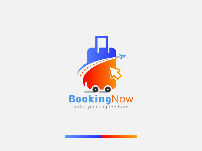 Travel Logo Design Template Concept For Bag Online Booking - Features Image 1