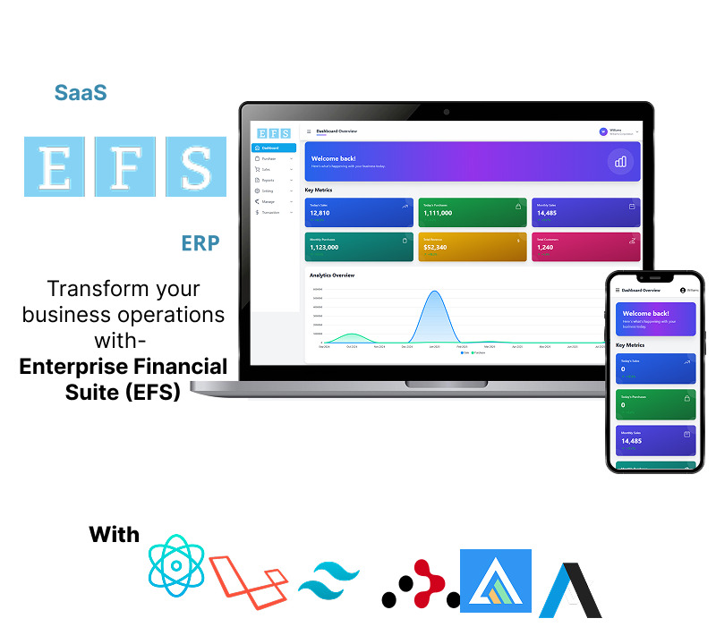 Enterprise Financial Suite (EFS) -ERP System With React JS & Laravel - Features Image 1