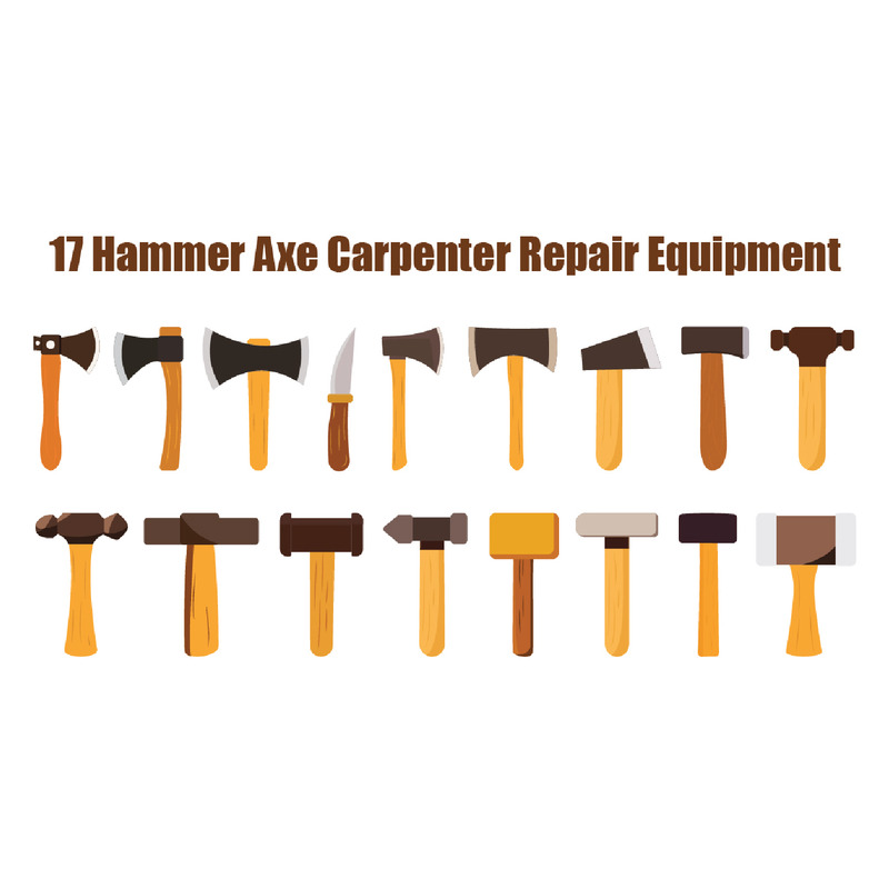 17 Hammare Axe Carpenter Reparationsutrustning - Features Image 1