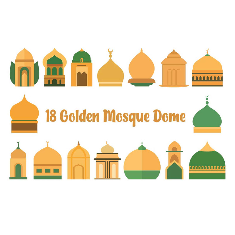 18 Golden Mosque Dome Islamic - Features Image 1