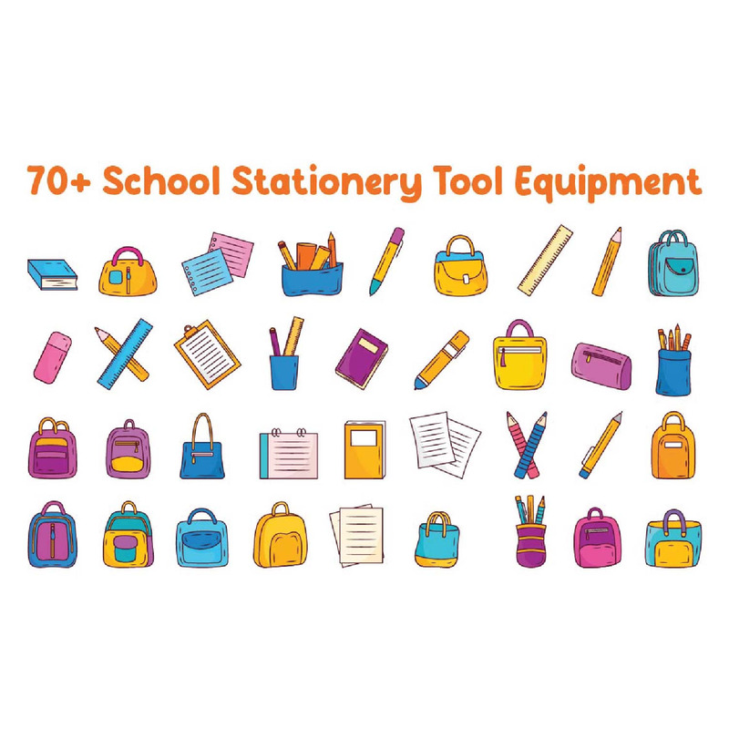70+ Skolpappersverktygsutrustning - Features Image 1
