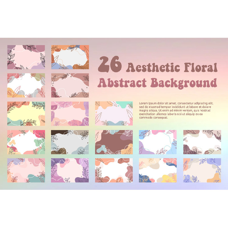 26 Esthetische bloemen abstracte achtergrond - Features Image 1