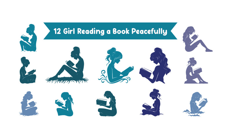 12 Girl Reading a Book Peacefully - Features Image 1