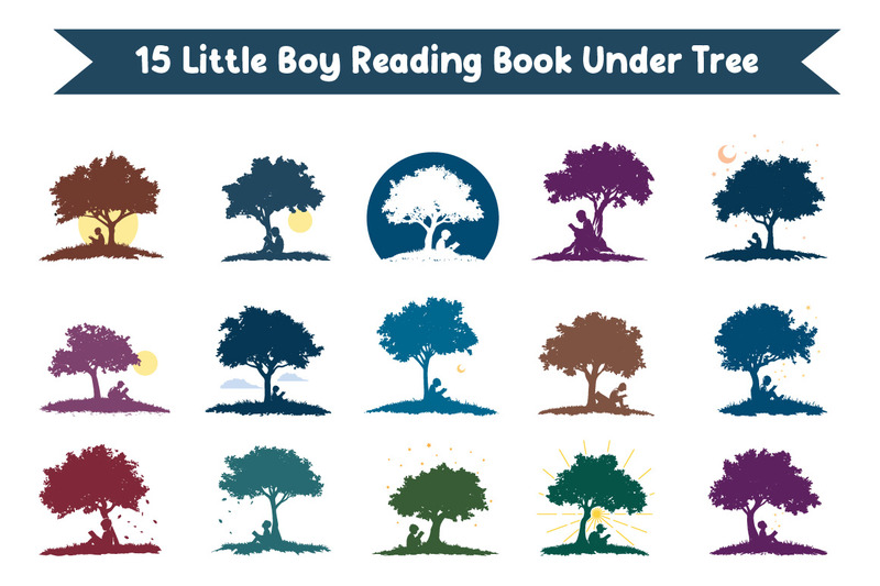 Boy Reading Book Under Tree - Features Image 1