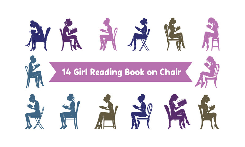 14 Girl Reading a Book on Chair - Features Image 1