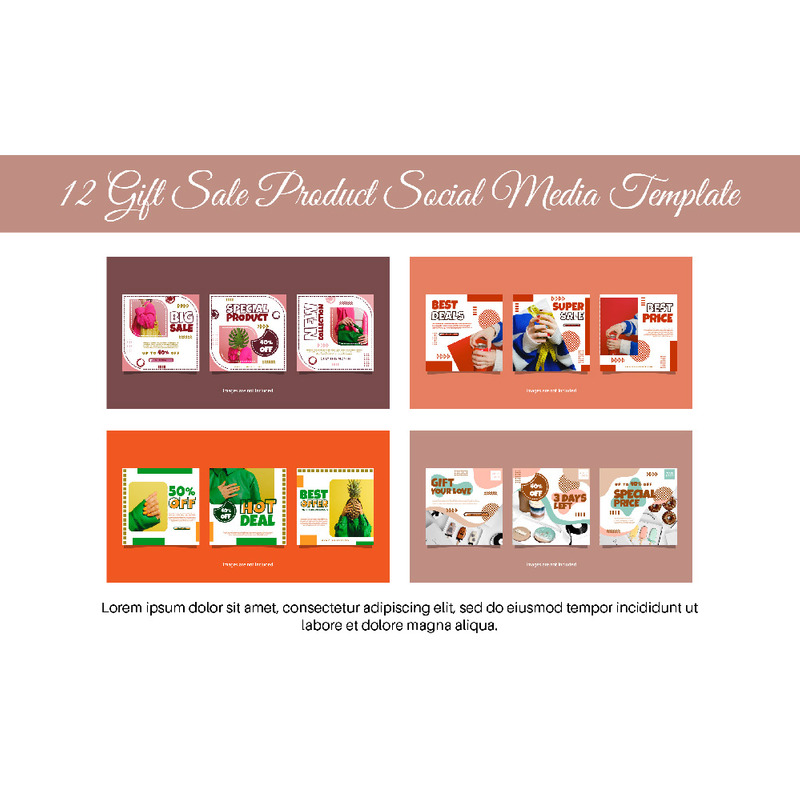 12 Modelo de Mídia Social de Produto de Venda de Presente - Features Image 1
