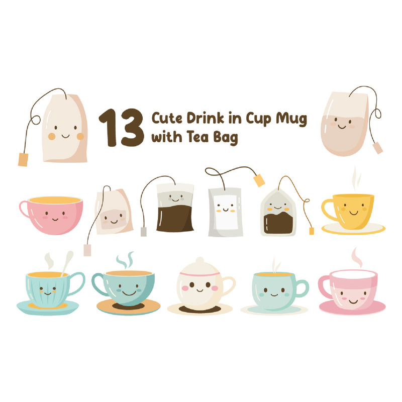 13 süßes Getränk in einer Tasse mit Teebeutel - Eigenschaften Bild 1