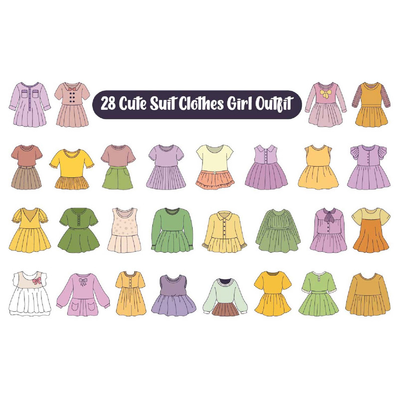 28 Söta Kostym Kläder Girl Outfit - Features Image 1
