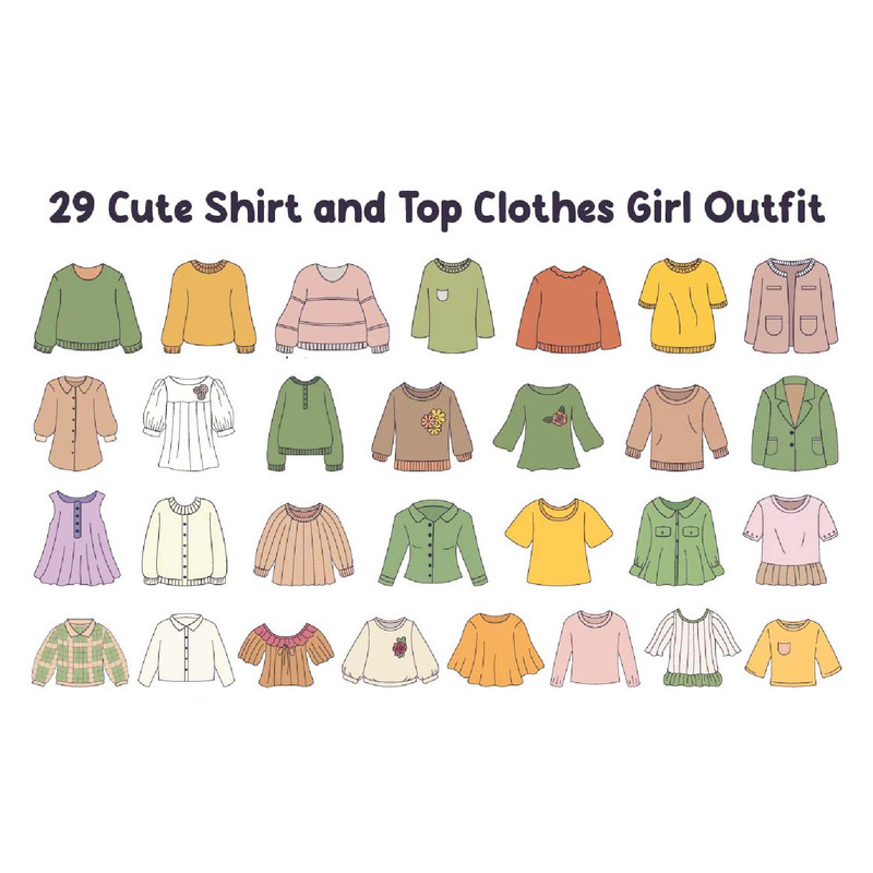 29 Söt skjorta och Top Clothes Girl Outfit - Features Image 1