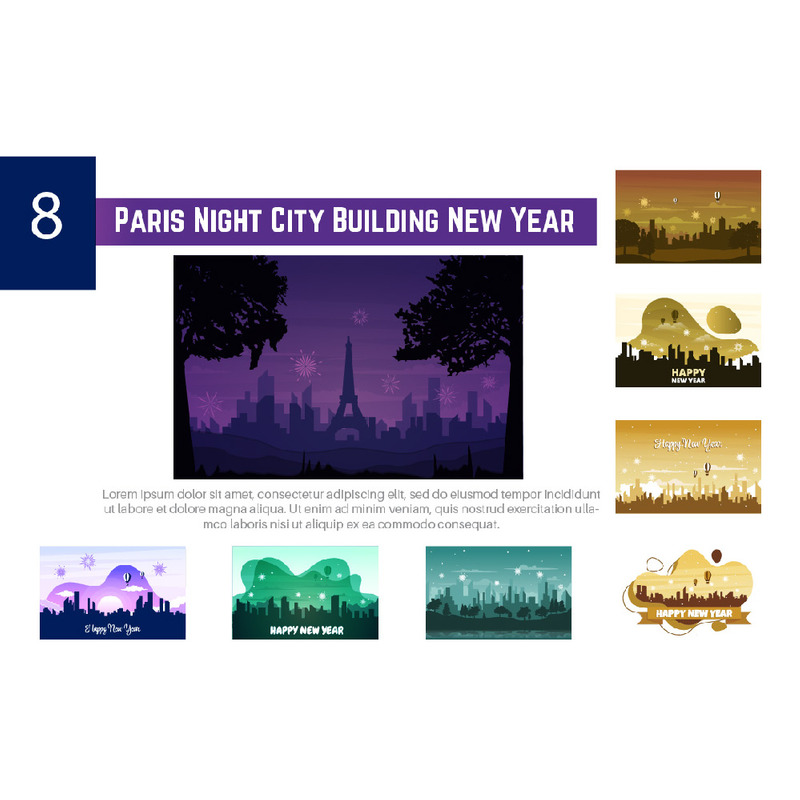 8 Paris Night City Building Nyår - Features Image 1