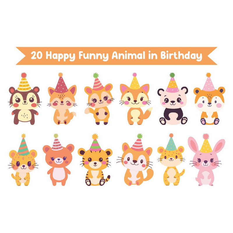 20 Happy Funny Animal in Birthday - Features Image 1