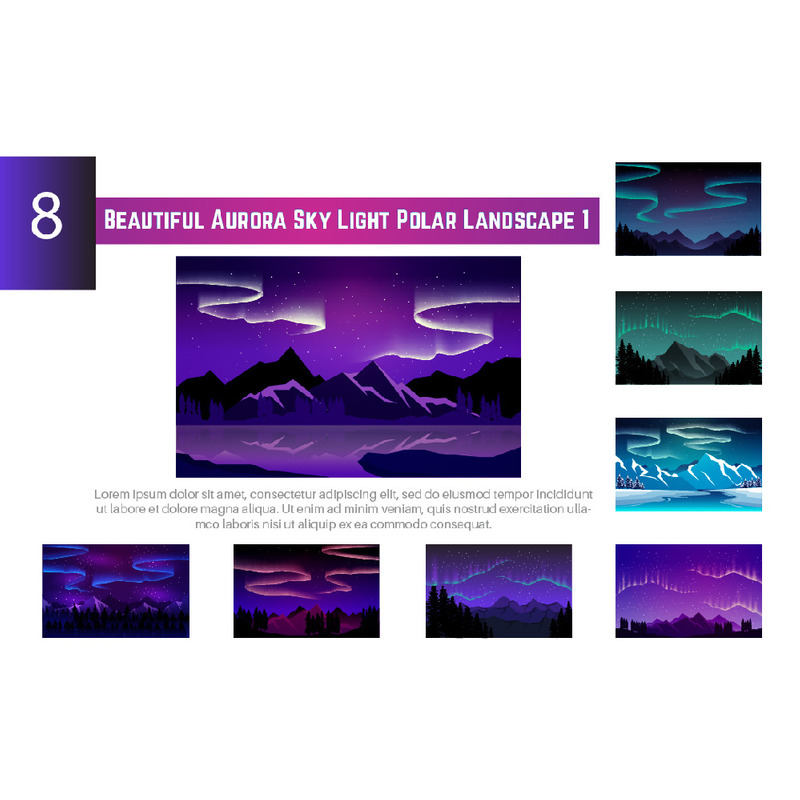 8 Vackert Aurora Sky Light Polar Landscape 1 - Features Image 1