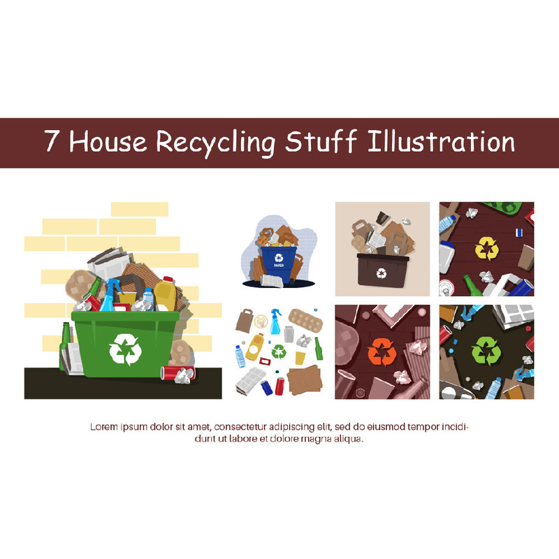 7 Haus-Recycling-Zeug-Illustration - Eigenschaften Bild 1