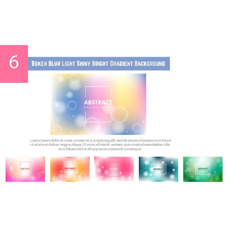 6 Bokeh sfocatura dello sfondo sfumato luminoso brillante chiaro - Caratteristiche Immagine 1