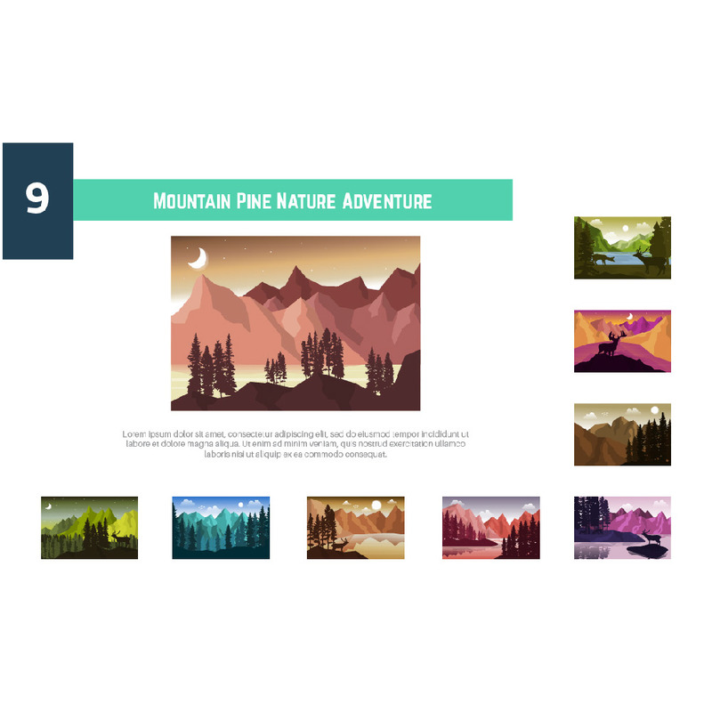 9 Mountain Pine Nature Adventure Illustration - Features Image 1