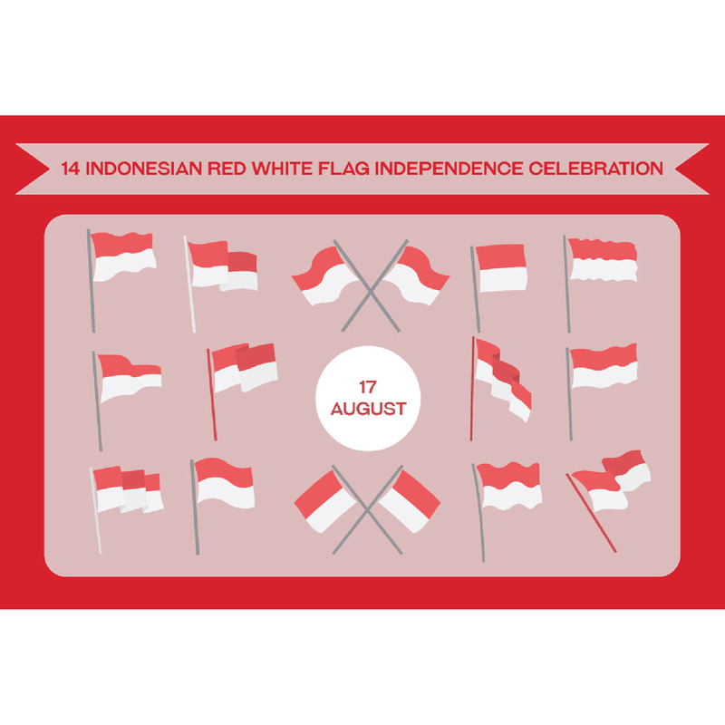 14. Unabhängigkeitsfeier unter der rot-weißen Flagge Indonesiens - Eigenschaften Bild 1