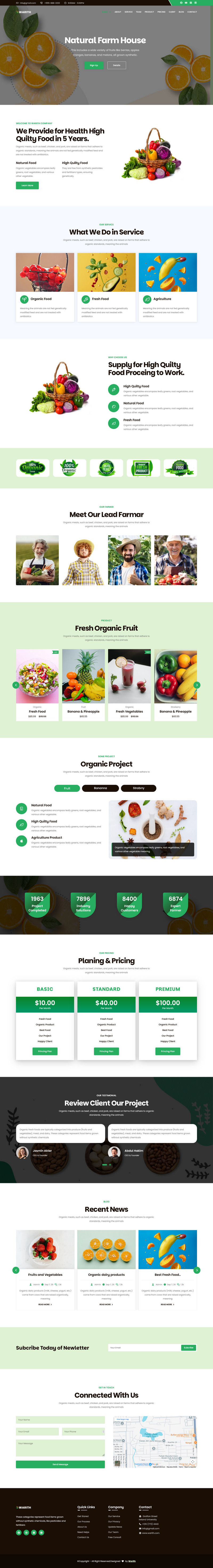 Warith - Plantilla de página de destino para agricultura y granjas orgánicas - Características Imagen 1