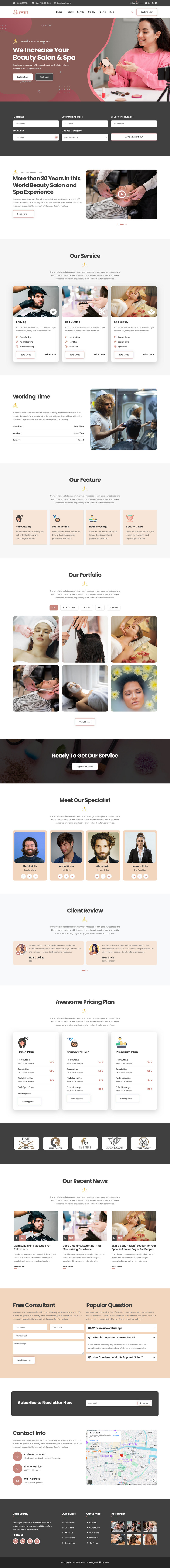 Basit - szablon strony docelowej salonu piękności i spa - Obraz funkcji 1