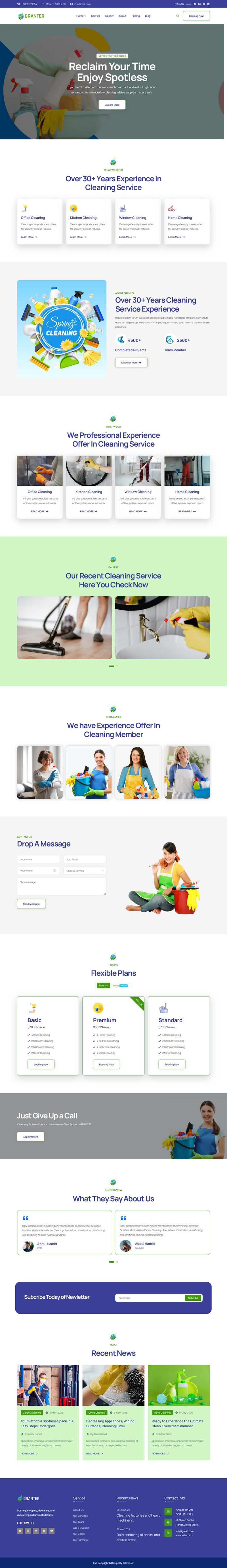 Granter - HTML-landingspaginasjabloon voor schoonmaakdiensten - Features Image 1