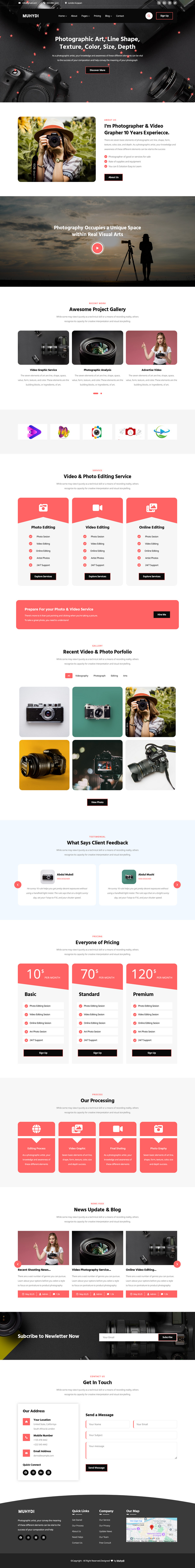 Muydi -Photograph & Videography Html5 Website Template - Features Image 1