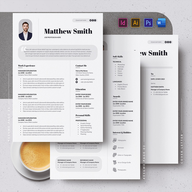 Curriculum moderno o modelli di CV - Caratteristiche Immagine 4