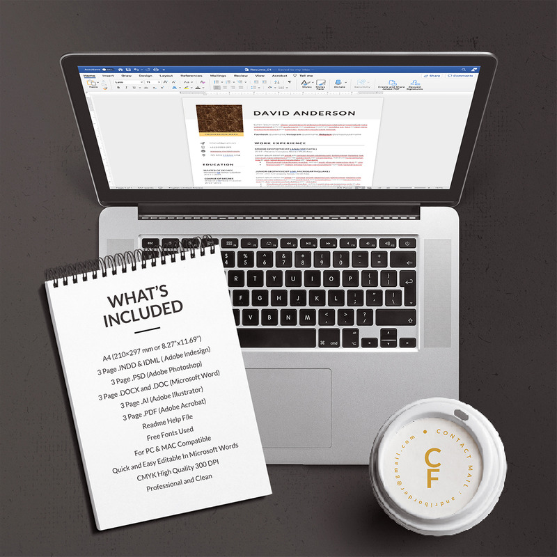 Simple Resume or CV Template - Features Image 5