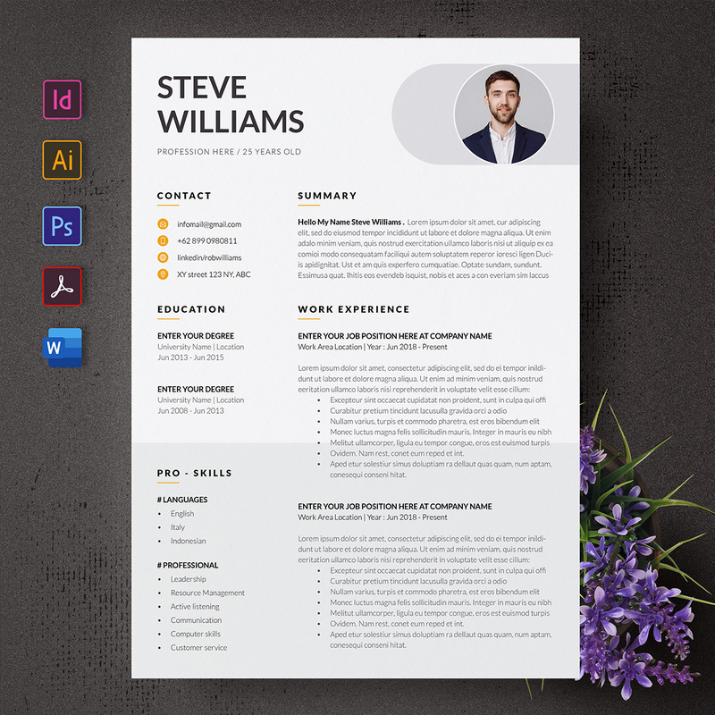 Simple Resume or CV Templates - Features Image 1