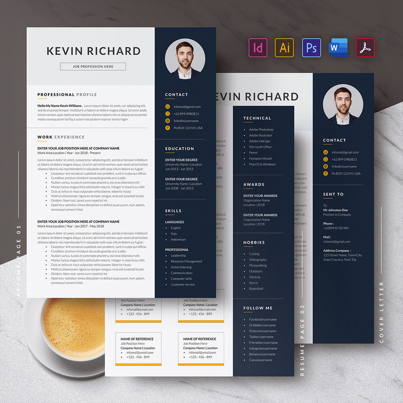 优雅的简历或简历模板 - Features Image 4