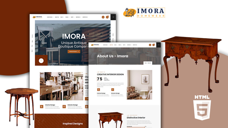Imora - Antique HTML5 Website template - Features Image 1