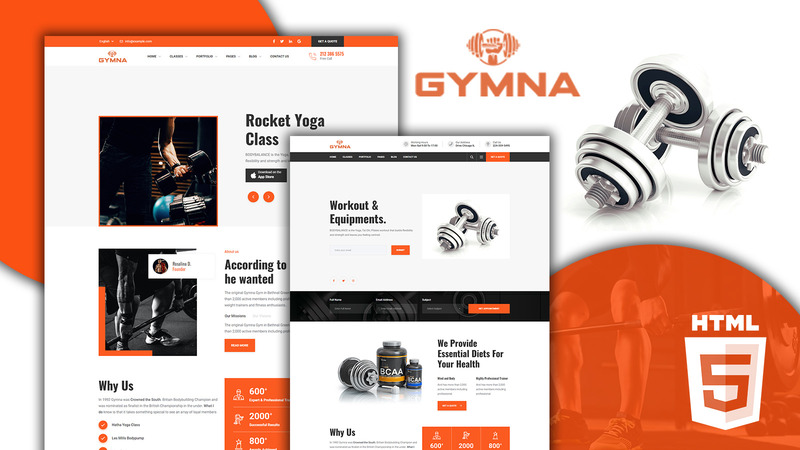 Gymna - Gym HTML5 Template - Features Image 1