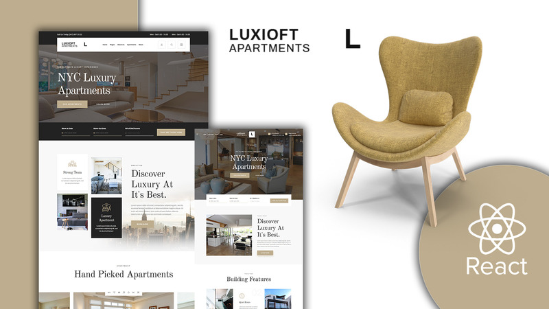 Luxloft - Modern Apartment React Website template - Features Image 1
