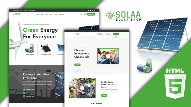 Solaa - Solar HTML5 Template - Features Image 1