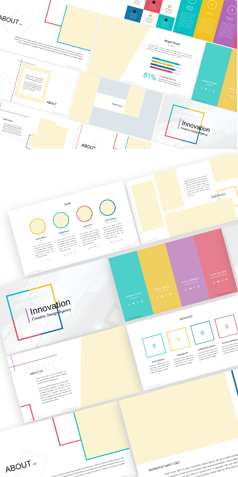 Innovation Creative Design Powerpoint Template - Features Image 1