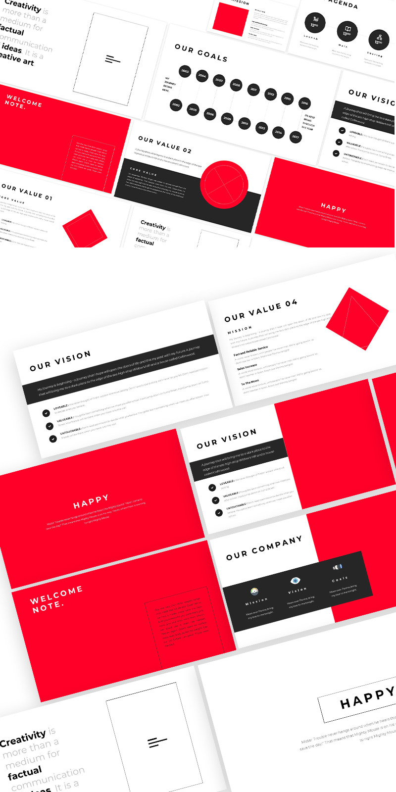 Happy Creative Agency Powerpoint Template - Features Image 1