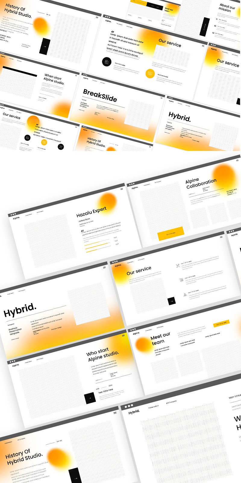 Hybrid Powerpoint Template - Features Image 1