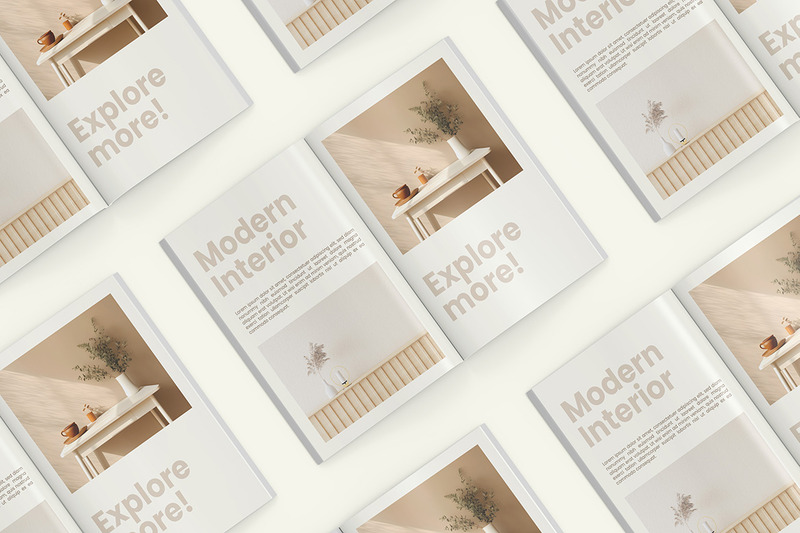 Magazine mockup psd template Vol 12 - Features Image 1