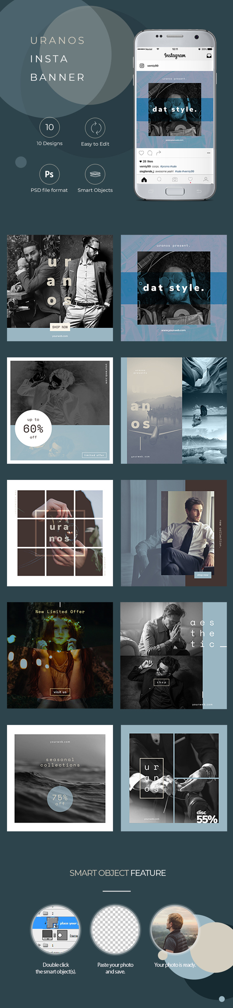 uranos - PSD Banner Template for Social Media - Features Image 2