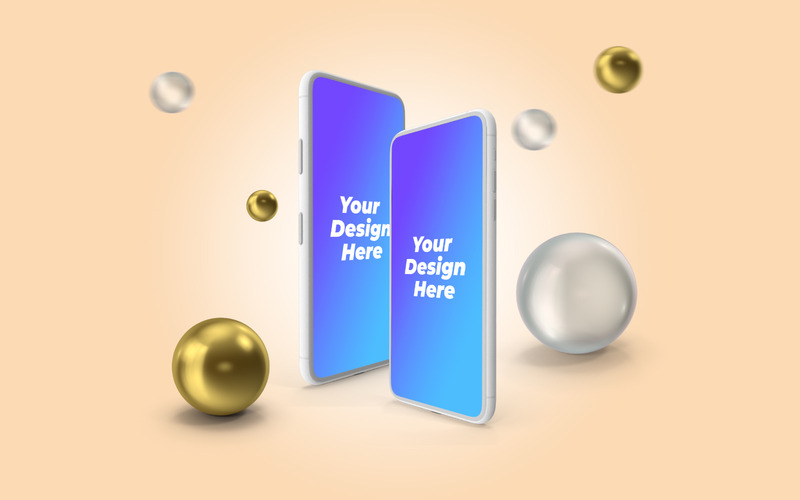 3D Mobile And Tab Scene PSD Mockup Set - Features Image 3